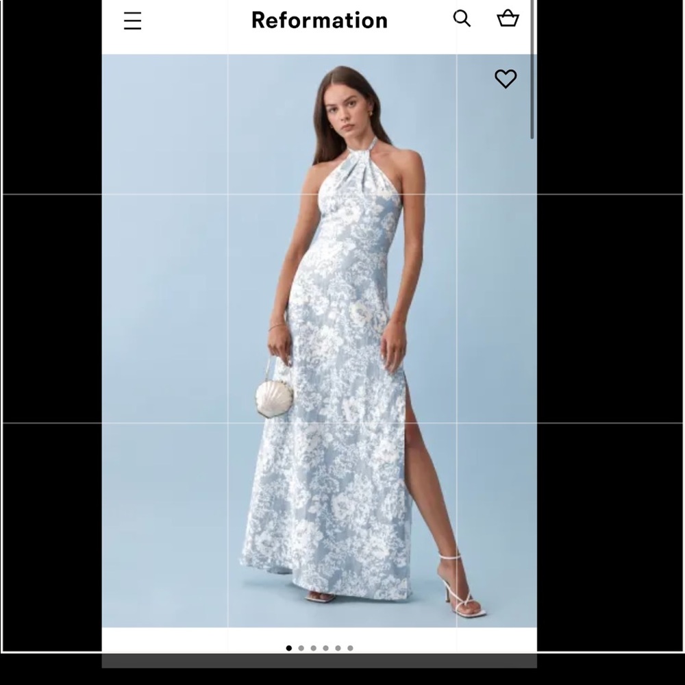 Reformation dress size 10-blue